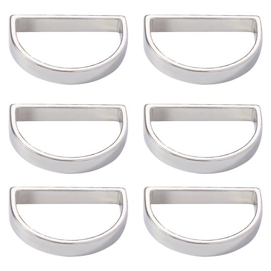 6 шт. кольца для салфеток уникальный полукруглый дизайн сплошной цвет простой стиль элегантные гладкие кольца для салфеток