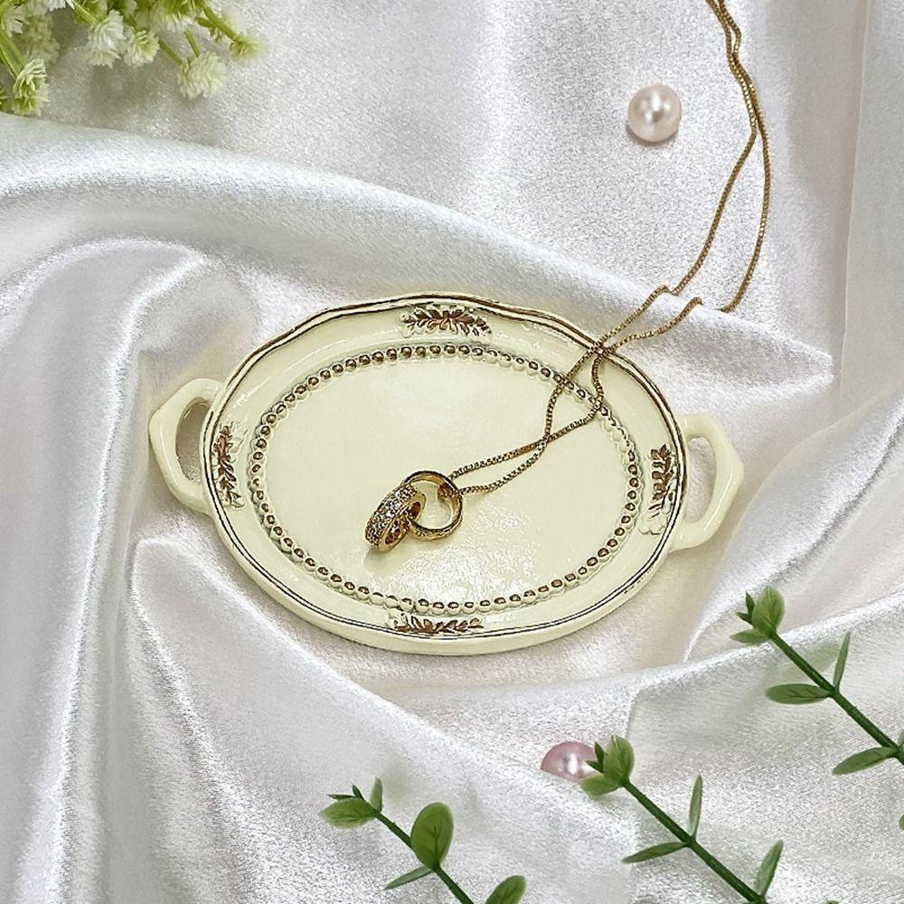 resin Decorative Jewelry Plate Nordic Jewelry Display Tray New Jewelry Dish Necklace Earrings
