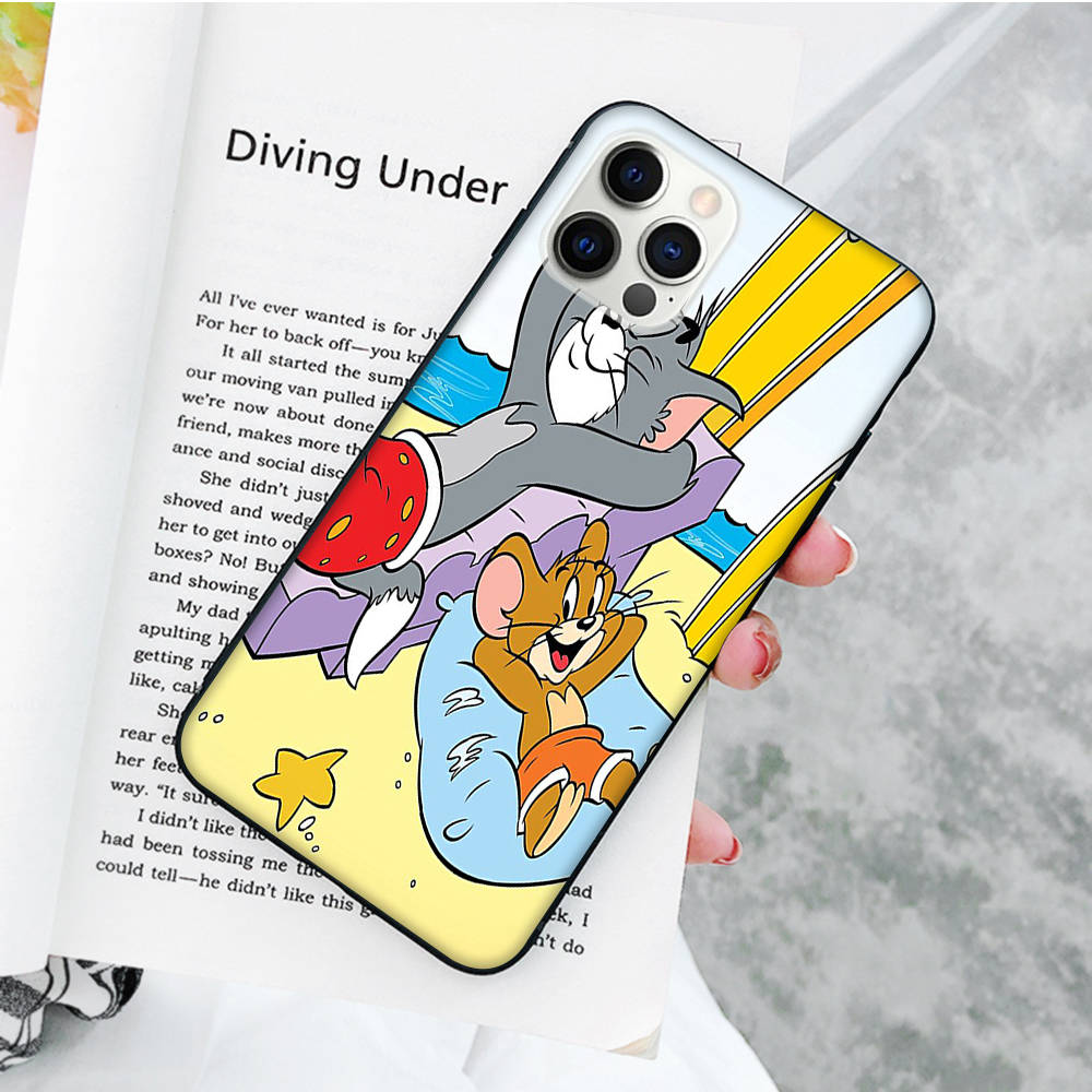 Мягкий чехол JT50 Tom and Jerry Cat Mouse для Xiaomi Poco X6 X4 M5 M6 F5 F6 C65 C55 C50 C51 C40 Pro Redmi 14C A3X 13C 12C 11T 10A 9C Note 7 6 8A Plus