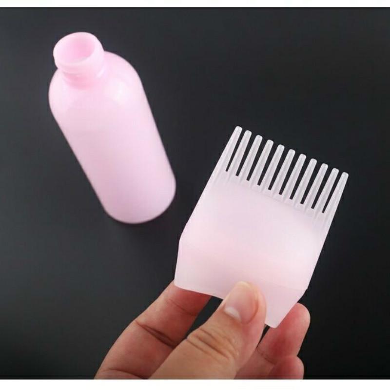 Hair Dyeing Agent Bottle Dense Tooth Combing Hair Salon Bottle Comb Hair Partial Dyeing Tool Bottle
