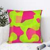 Lime Green Abstract Pattern Pillow Cover Print Cushion Cover Cute Funny Pillow Case For Living Room Chair