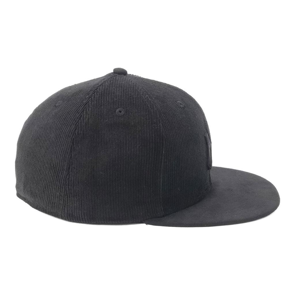 New Era 59FIFTY Cap MLB New York Yankees NY Black Micro Corduroy Tonal Color ONSPOTZ Exclusive and 5950 Straight Flat Visor Perfect for Spring and