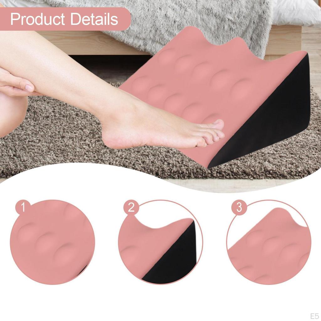 Bed Wedge Pillow Back Cushion Home Memory Foam Comfortable Massage Leg for Snoring Side