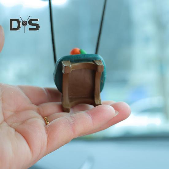 Подвесное украшение, очаровательное украшение в виде мультяшной лягушки со шнурком, легкое вешание, украшение для зеркала заднего вида, подвеска для салона автомобиля