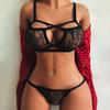 S-3XL Новый женский сексуальный бюстгальтер пуш-ап, трусы, нижнее белье, кружевное прозрачное сетчатое нижнее белье с цветочным принтом, комплект нижнего белья