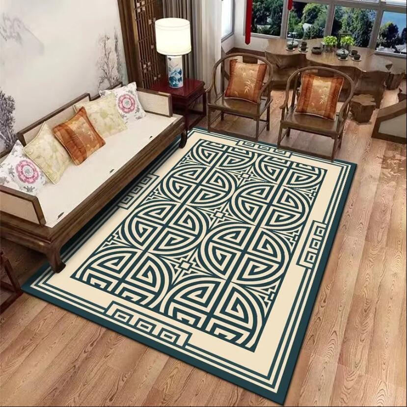 Ковер в китайском стиле, роскошный коврик для домашнего декора, абсорбирующий, нескользящий, декоративный коврик для гостиной, для кабинета, спальни, гостиной