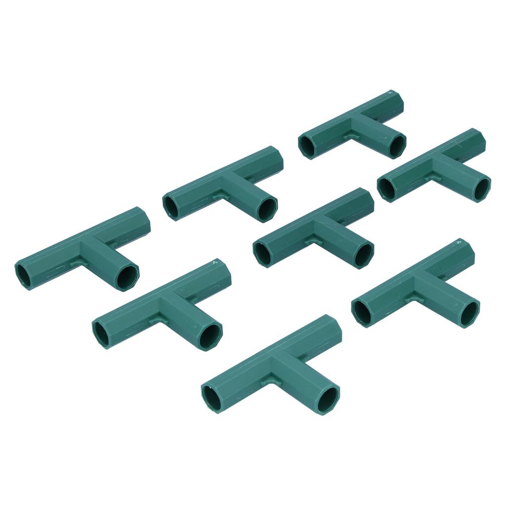 8Pcs T Shape Connector DIY Plant Stake Joint Tee Adapter for 16mm Garden Plant Support