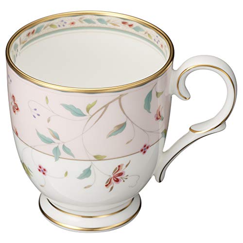 Noritake Кружки (Набор из двух меняющих цвет пар) 320 мл, Цветочный принт, Розовый и Синий Костяной Фарфор, P50755A/4409-56