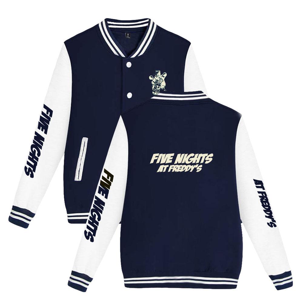 Куртка-бомбер Five Nights At Freddy's для женщин и мужчин, модная бейсбольная куртка в стиле Харадзюку, женская уличная одежда, весенне-осенняя верхняя одежда-бомбер