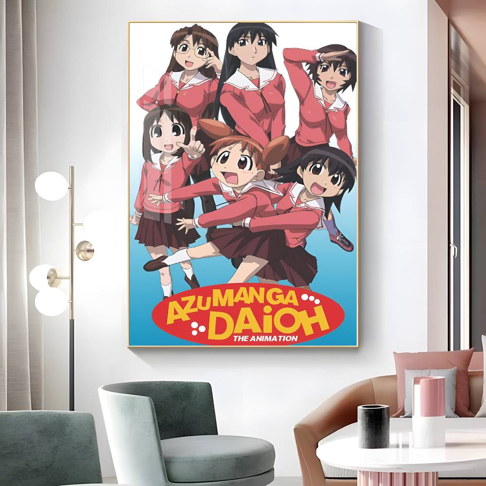 1 шт. Популярный аниме-плакат-наклейка Nichijou, водостойкая настенная art для гостиной, спальни, домашнего декора