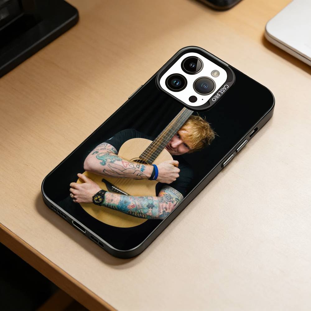 Мужской певец-D-Эд Ширан Чехол для телефона для iPhone 17,16,15,14,13,12,11 Plus,Pro Max,XS,Цветной Серебристый Чехол для телефона Funda Cover