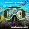 Adult Goggles With Nose Cover Tempered Glass Anti-Fog Snorkel Goggles Waterproof Pool Goggles Soft Silicone Seal Adult Goggles