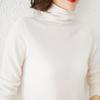Women's Long Sleeve High Neck Knit Sweater - Loose Autumn/Winter Pullover Top