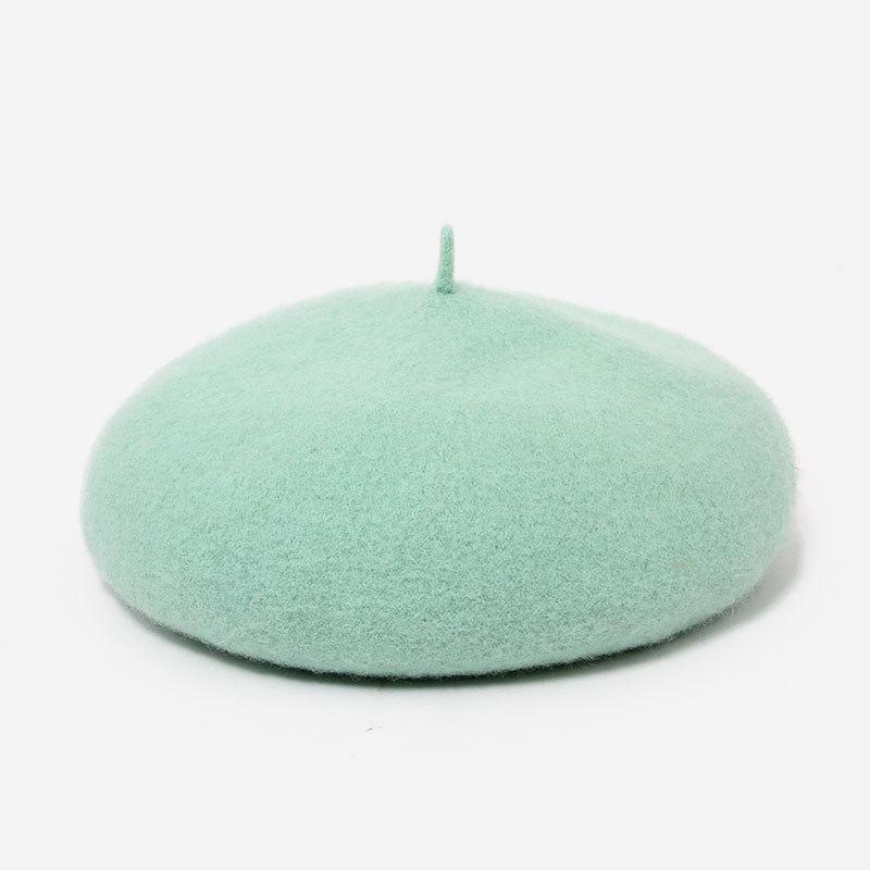 Женский шерстяной берет, цвета в ассортименте