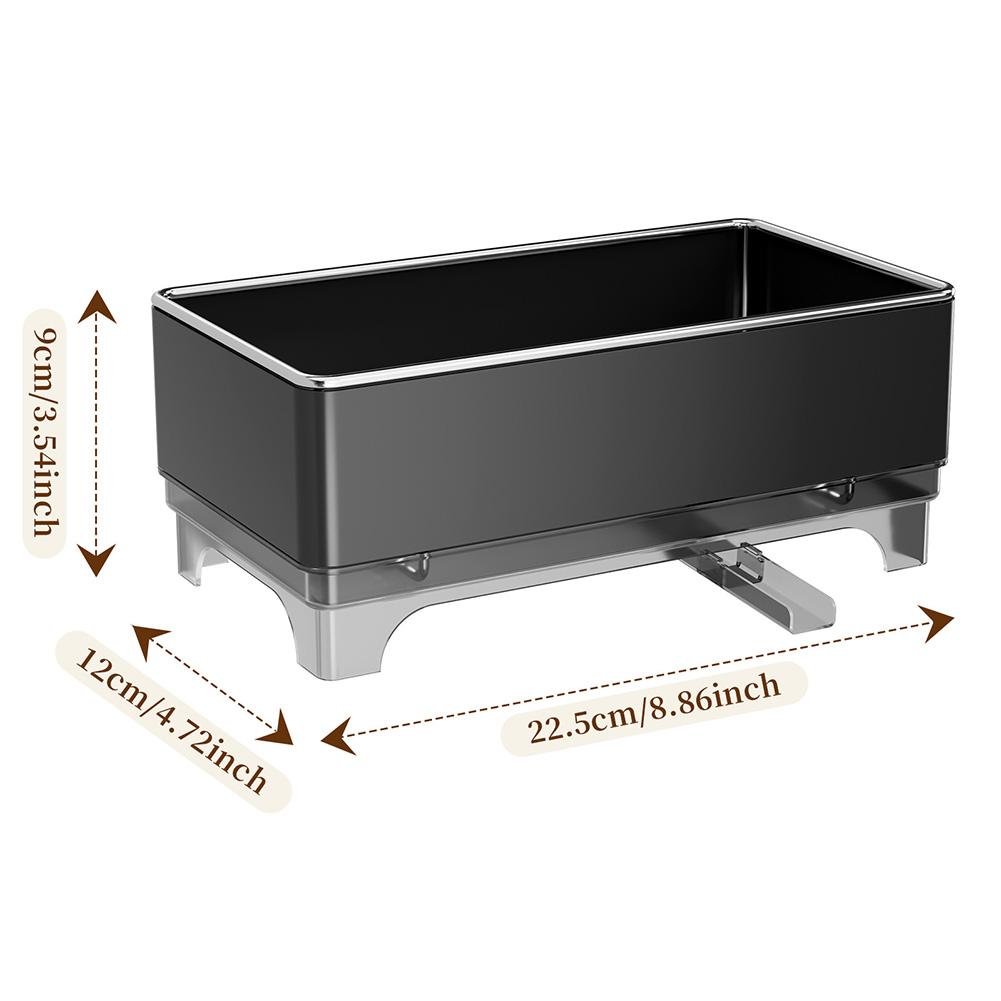 Brush Holder Kitchen Sink Caddy Kitchen Countertop Rust-resistant Sink Accessory Kitchen Organizer Stainless Steel