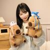 Cartoon Cute Turn Into Capybara Doll Plush Toy Kapibara Doll Children Accompany Soothing Doll