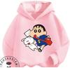 Cute Cartoon Graphic Hoodie Autumn Winter Casual Hooded Trendy Kids Street Style Shirt Crayon Shin Chan Children 3 14