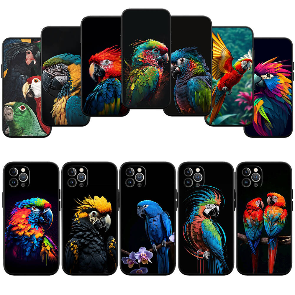 Parrot New Phone Case for Redmi Note 12 12S 12C 13 13C 13R 14 14S 14R 14C Pro Max Plus 11A 13X A3 A3X A4 A5