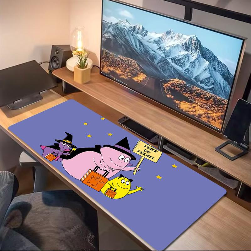 Barbapapa2 Print Cushion Non-slip Laptop Tablet Big Mousepad XXL Mat Mini PC Playmat With Lock edge