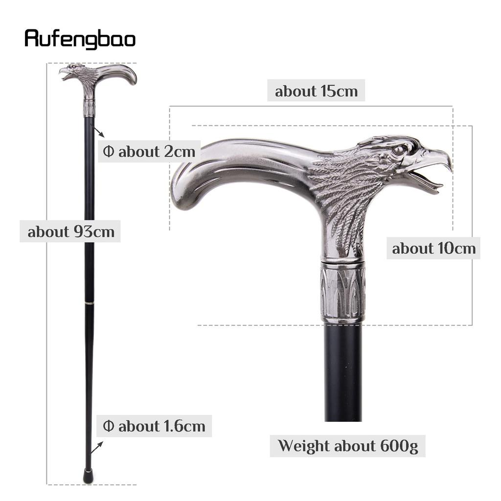 Dinosaur Eagle Hawk Walking Cane Fashion Decorative Walking Stick Gentleman Elegant Cosplay Cane Knob Crosier 93cm