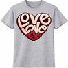 Love Heart T-Shirt Valentines Day Gift Funny Cute Girlfriend Boyfriend Tee