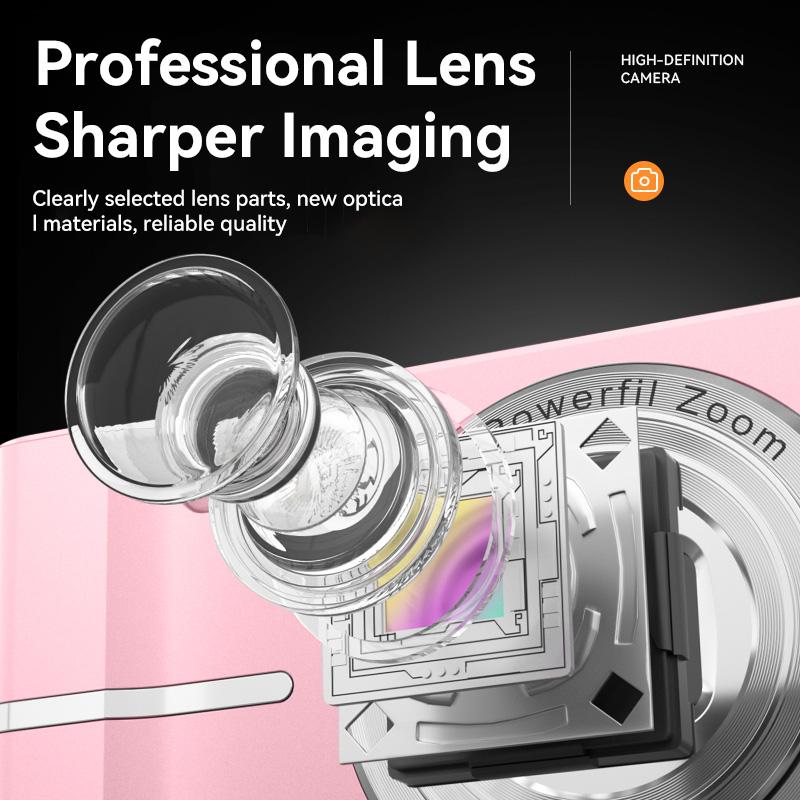 Optical Lens HD Digital Camera With 32G Card 16x Zoom Built-In Flash Video Cameras Birthday Gifts For Adults Children And Kids