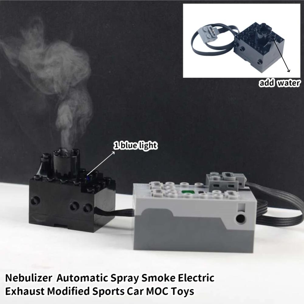 Конструктор DIY Технический Мотор Распылитель Электрический Выхлоп Модифицированный Мотор Для Высокотехнологичного Поезда Автомобиля Детали Совместимые с Legoed