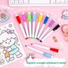 Магнитные смываемые маркеры для белой доски на водной основе для детей - 8 ярких цветов