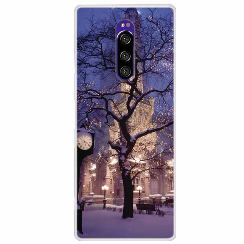 Чехол для Sony Xperia 1 Роскошные Животные Прозрачная Крышка для Sony Xperia1 XZ4 SO-03L SOV40 J8110 J9150 J8170 Корпуса Чехлы для Телефона