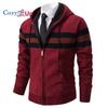 Men's Sweater Cardigan Sweater Ribbed Knit Regular Knitted Hooded Warm Ups Modern Contemporary Daily Wear Going Out