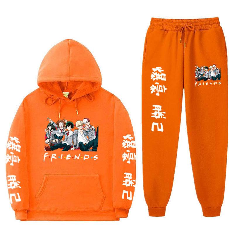 Комплект спортивной одежды аниме My Hero Academia для мужчин и женщин повседневный спортивный костюм My Hero Academia костюм с капюшоном