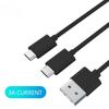 Зарядный кабель Type-C 2-в-1, совместимый для игровых консолей PS5/XSX/Switch, контроллера. Игровой контроллер, зарядный кабель 2 в 1.