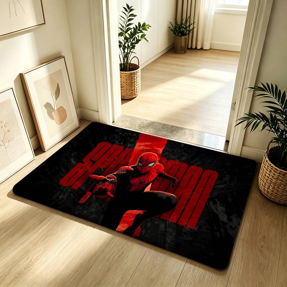 Classic S-Spider-Man Carpet Bathroom Anti-slip Mat Door Mat Home Decoration Mat Entrance Door Mat Scratch-resistant Door Mat