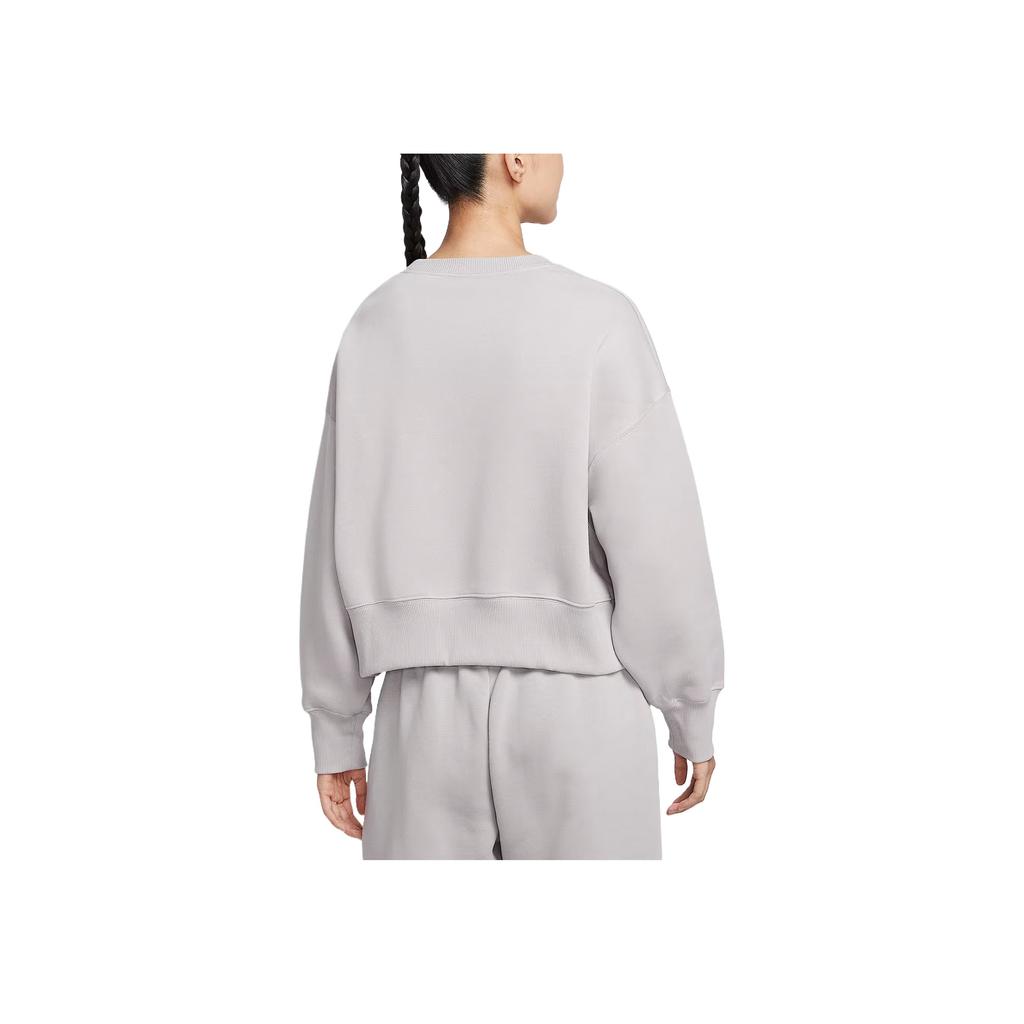 Nike Спортивная одежда Phoenix Fleece Свободный Удобный Свитшот с круглым вырезом и длинными рукавами Женские топы DQ5762009