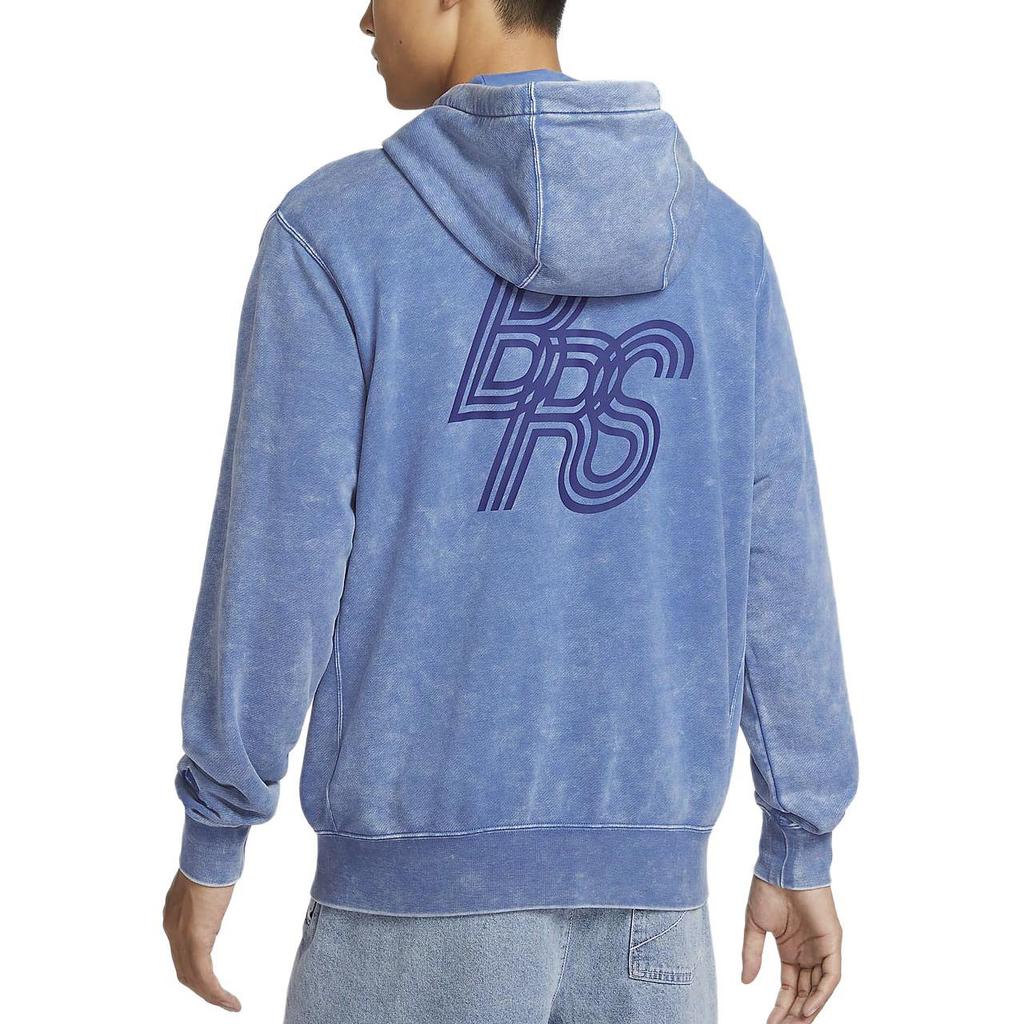 Nike Club Logo Zip-Up Hoodie Outdoor Casual Sports Jacket Men Jackets Stone-Blue HQ6040-486