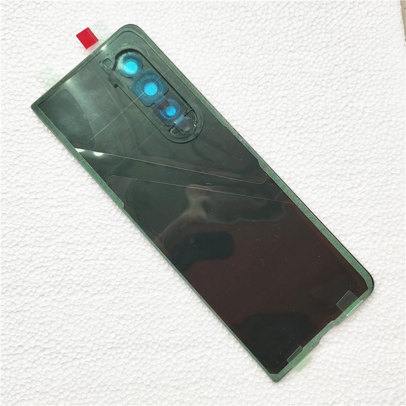 Для Samsung Galaxy Z Fold 3 5G F926 Fold3 Стеклянная Задняя Крышка Аккумулятора Ремонт Замена Дверца Телефона Задняя + Крышка Объектива Камеры