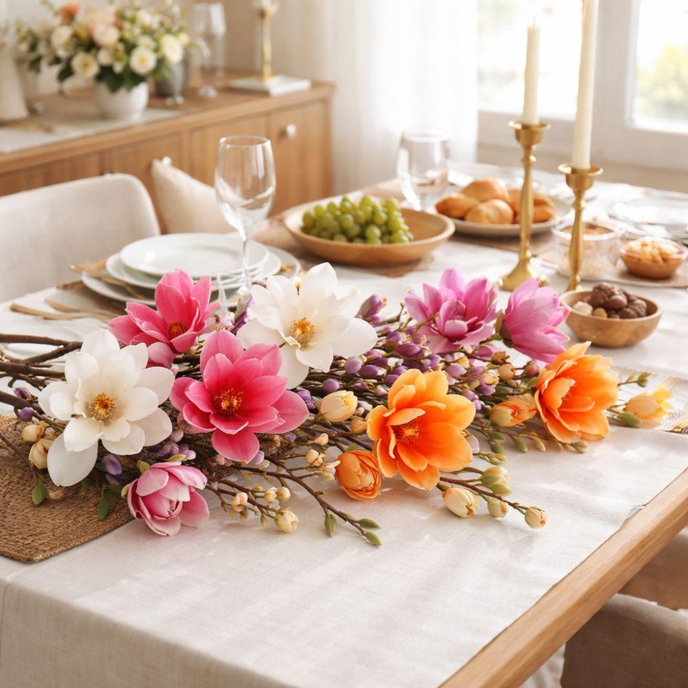 Большой Искусственный Цветок Магнолии Ручной Работы Реалистичная Искусственная Ветка Магнолии Реалистичное Касание Искусственная Орхидея из ЭВА Домашний Декор