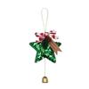 Multi‑Color Star Christmas Ornament Sequins Decorative Sequin Star Hanging Pendant with Bow Pine Cone Bell