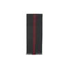 GUCCI Double G Wool Knit Scarves Unisex Gray Black (Unisex) Knit Scarves 147351 4G704 1166