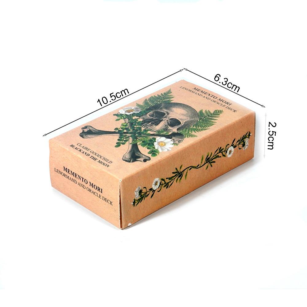 Колода Оракула Memento Mori 10,3*6 см Колода Ленорман Анатомическое Таро Оракул Странностей 85 шт. Карт (включает 36 карт Ленорман)