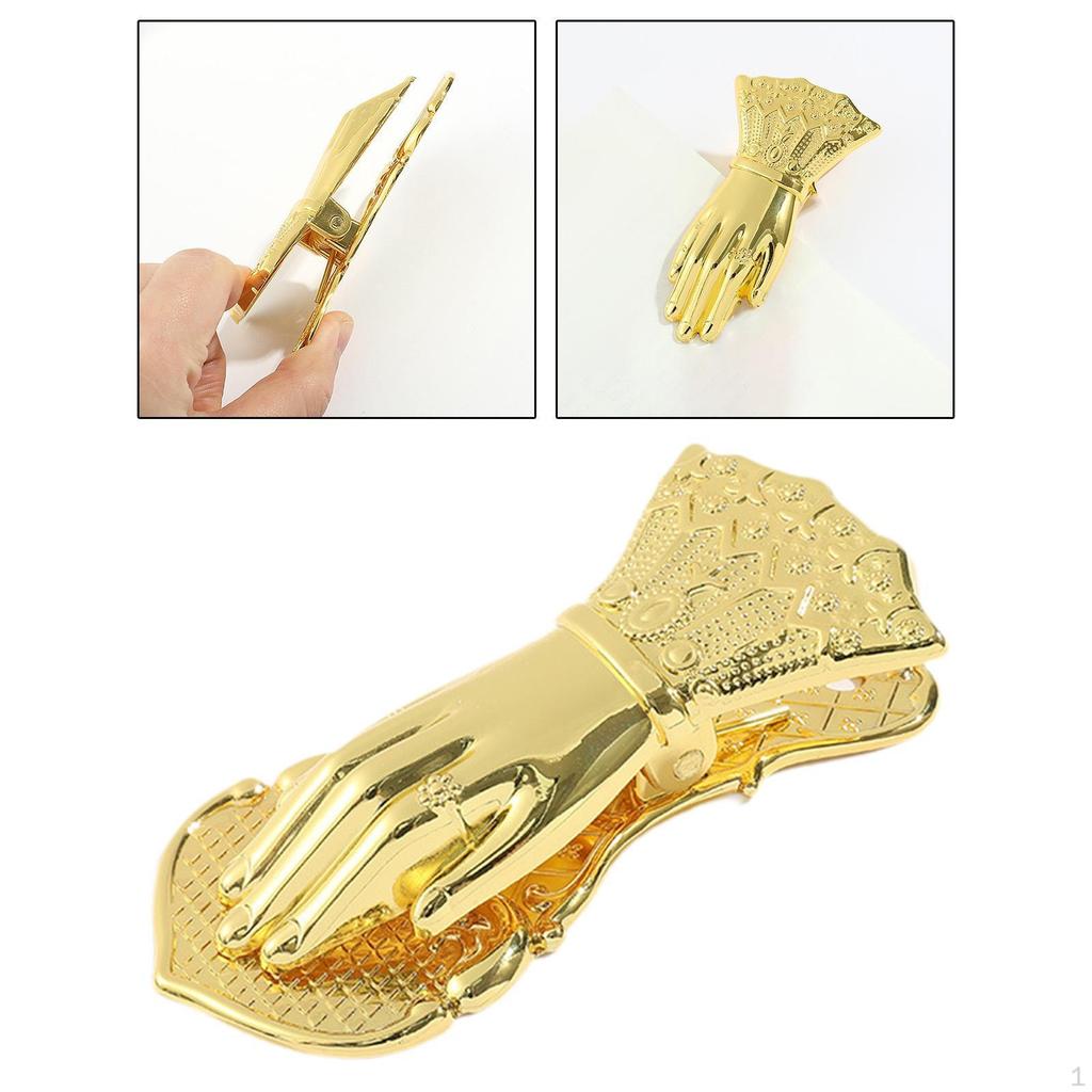 Винтажный зажим для бумаги в форме руки, аксессуары для блокнотов, металлический зажим для страниц
