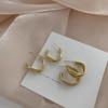 Металлические ретро-серьги-кольца высокого класса из золота: Элегантные серьги в гонконгском стиле для женщин