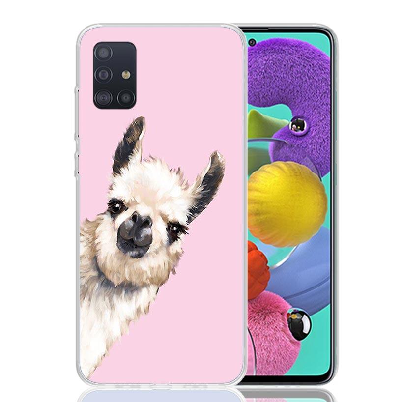 Lama Llama Alpacas For Samsung Galaxy A52S A42 A32 A22 A12 A02S A51 A50S Phone Case A41 A31 A21S A30S A20S A20E A70 A71 A40 A10S