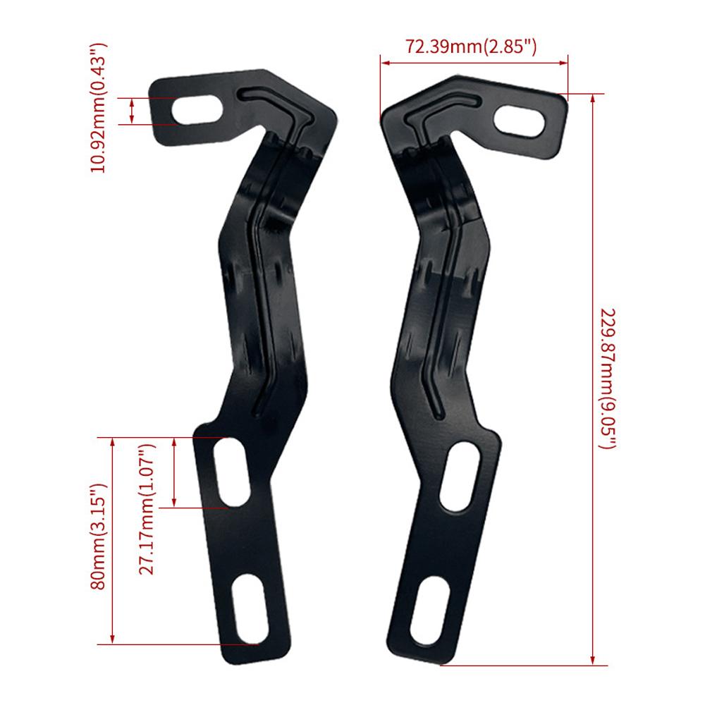 Hood Hinge Ditch LED Light Mount Bracket Aluminum Alloy Spotlights Bracket Replacement for Tacoma2016 2020