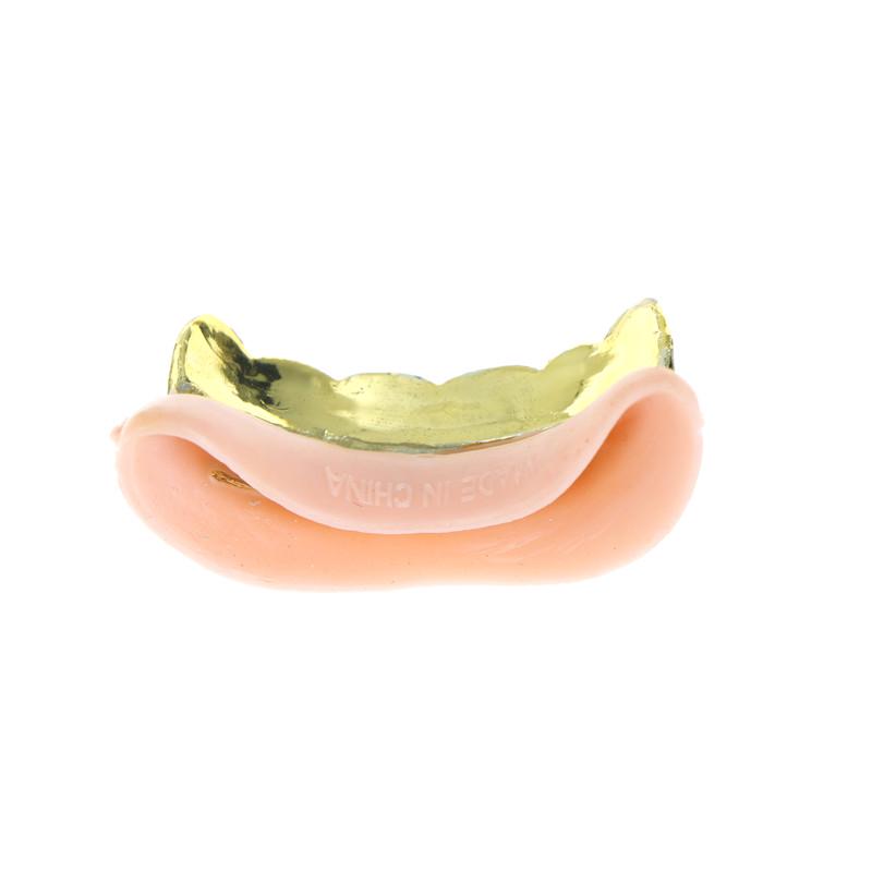 1Pc Bling Grillz Fake Teeth Bulk Halloween Birthday Party Gold Silver