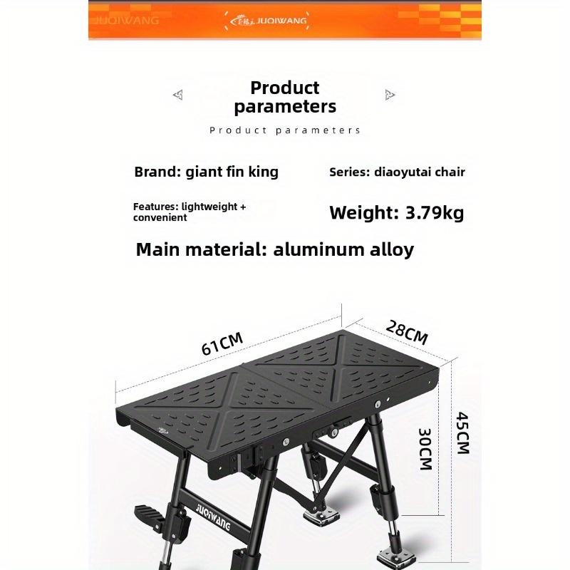 2025 Новая Ультралегкая Телескопическая Складная Многофункциональная Утолщенная Платформа для Рыбалки из Алюминиевого Сплава Маленькая Подставка для Рыбалки