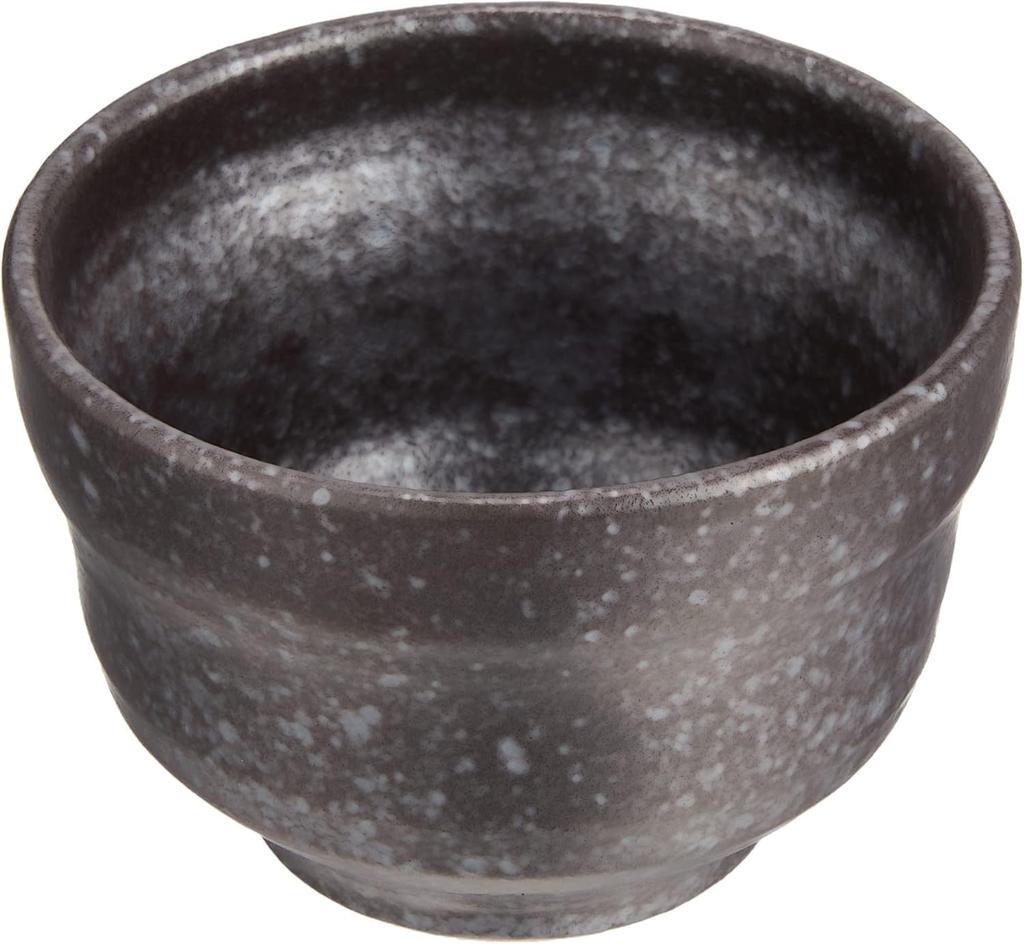 Набор для подогрева саке Диаметр 6 см x 140 мл Черный и для холодного и горячего Мино Яки Сделано в Японии Ale-net (Маленький), Высота 10,2 см, Вместимость, Серебристый, Саке,