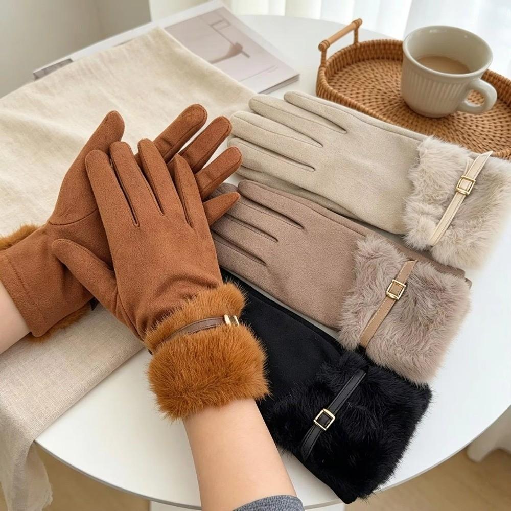 Warm Winter Gloves Windproof Thick Gloves Durable Touch Screen Gloves Women