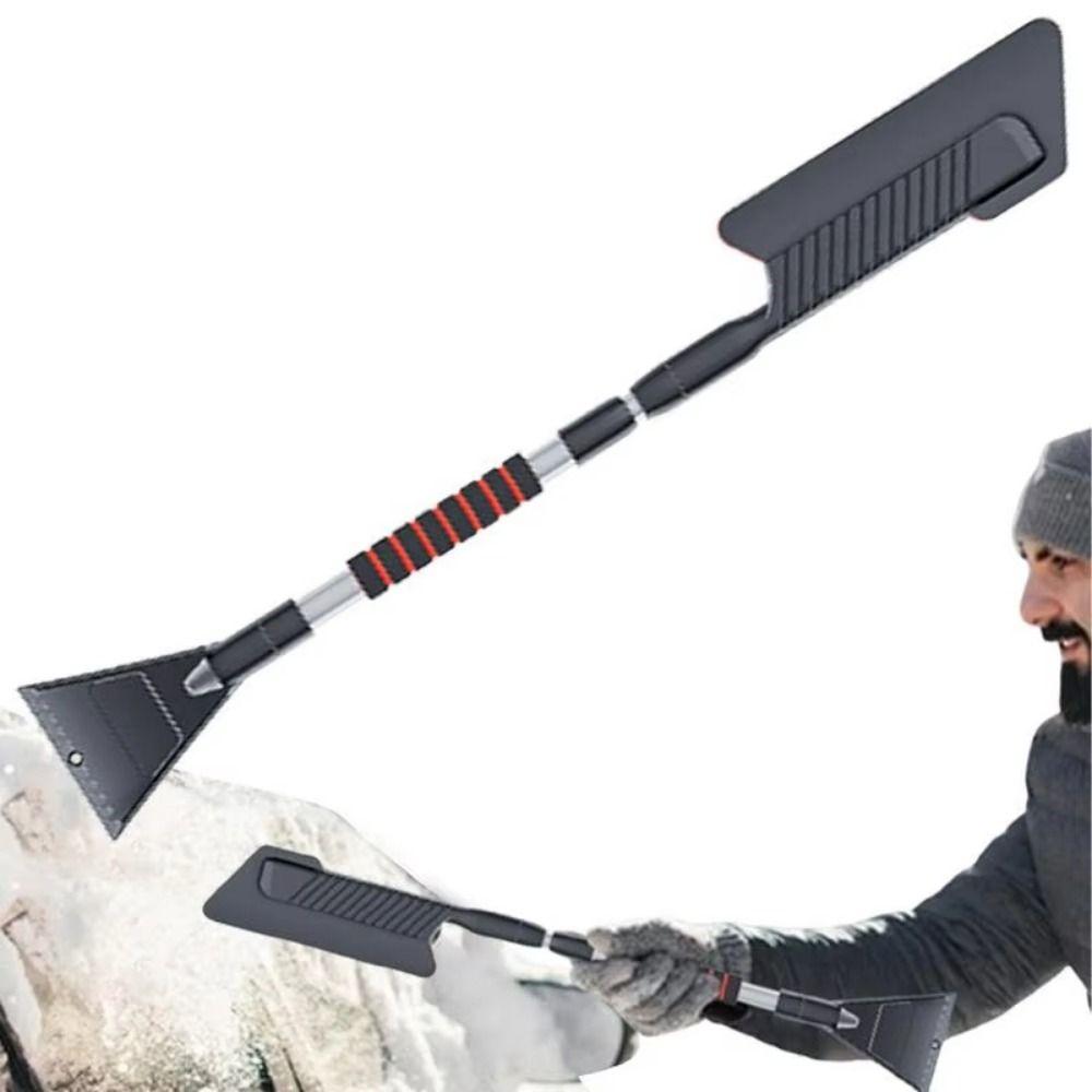 Скребок для льда 3 в 1, выдвижная гибкая щетка для удаления снега для лобового стекла