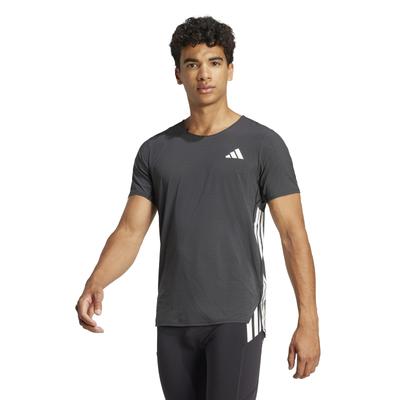 Мужская футболка Adidas Adizero для бега с коротким рукавом, JOM26, Черная (JF3473), Размер 4L
